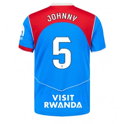 Camiseta Atletico Madrid Johnny Cardoso #5 Tercera Equipación Replica 2025-26 mangas cortas Camiseta Atletico Madrid Johnny Cardoso #5 Tercera Equipación Replica 2025-26 mangas cortas